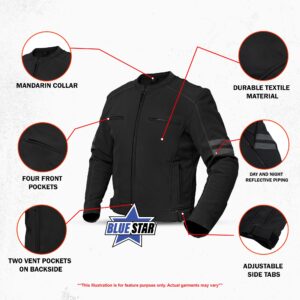 BSM1100 All Season Reflective Men's Textile Jacket