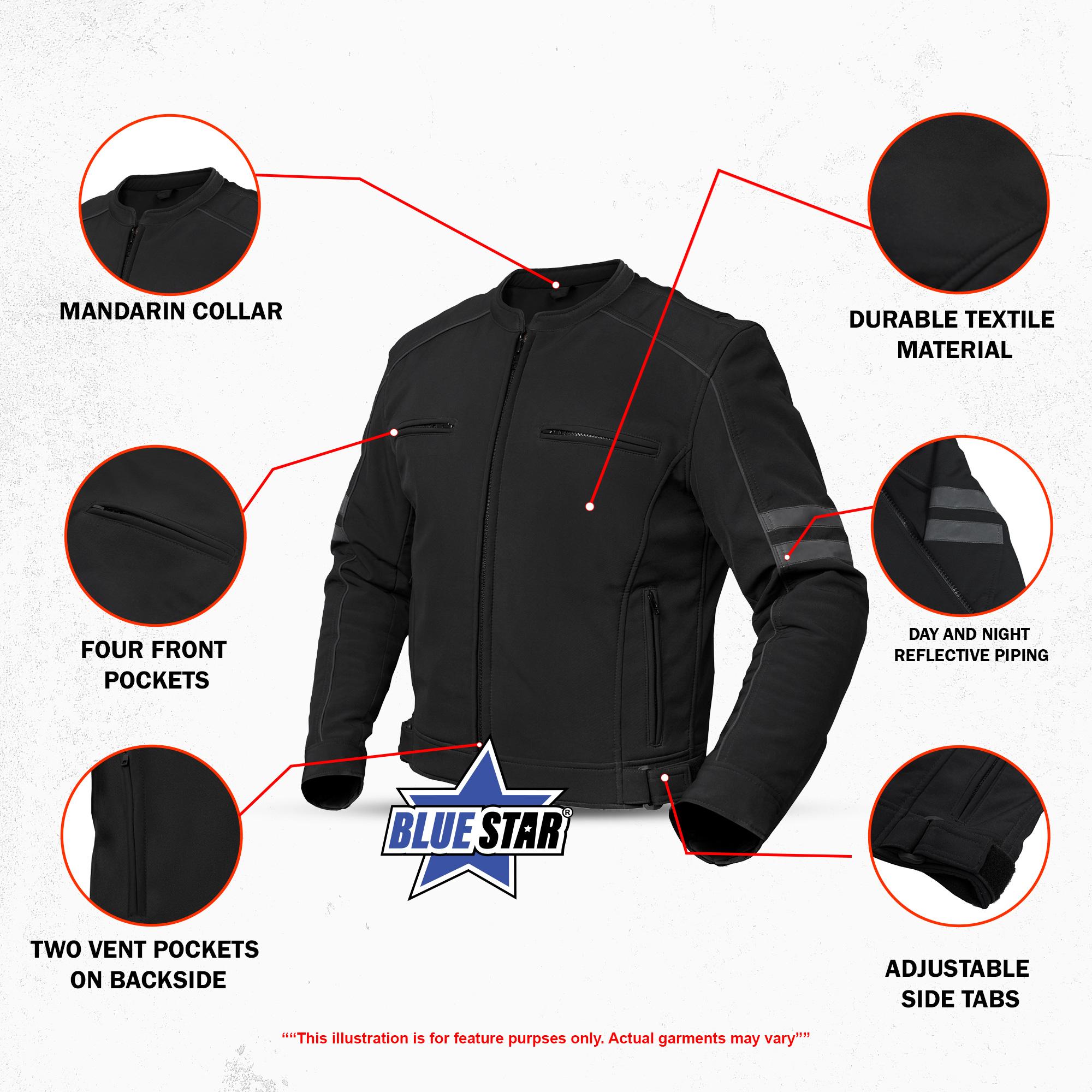 BSM1100 All Season Reflective Men's Textile Jacket