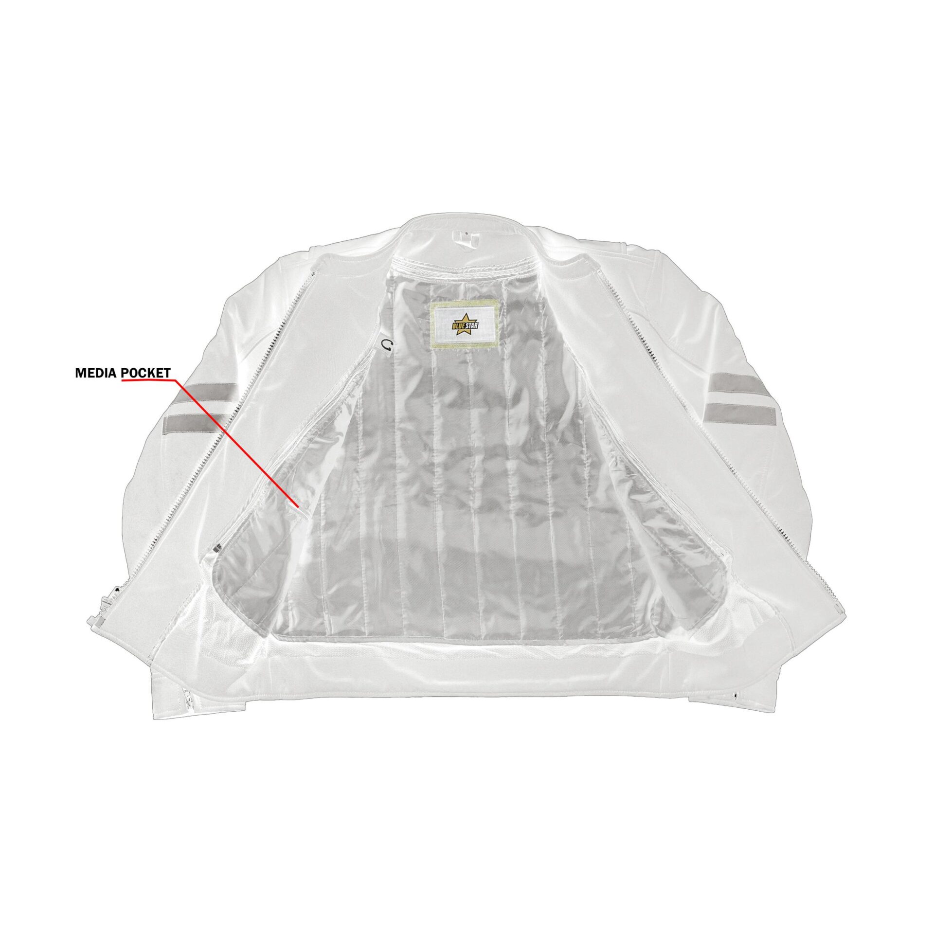 BSM1100 All Season Reflective Men's Textile Jacket - Image 3