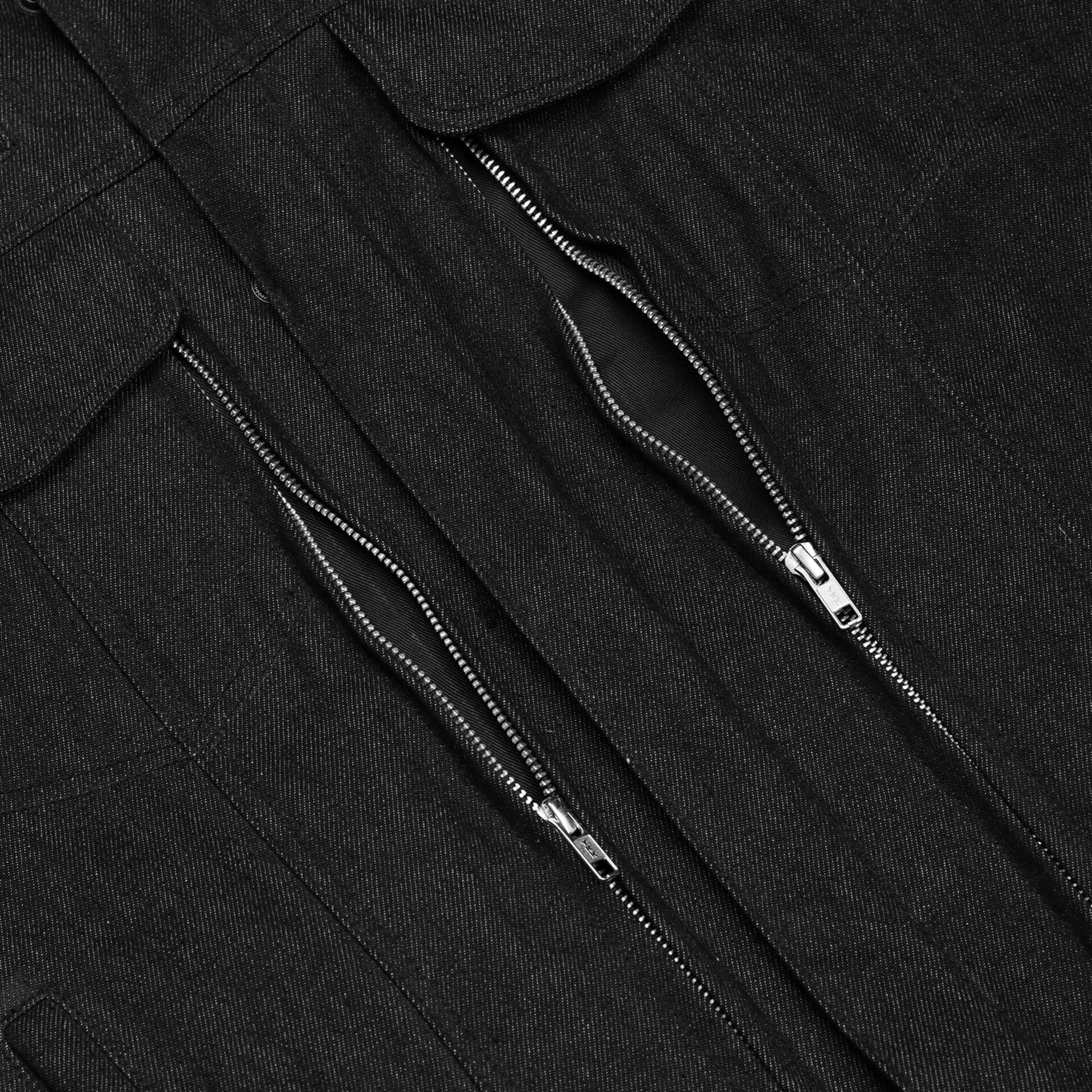 BSM1105 Men's Rough Rub-Off Raw Finish Denim Jacket - Image 10