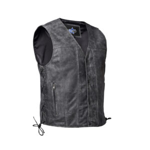 BSM1530 Men's Gray Single Back Panel Concealed Carry Vest