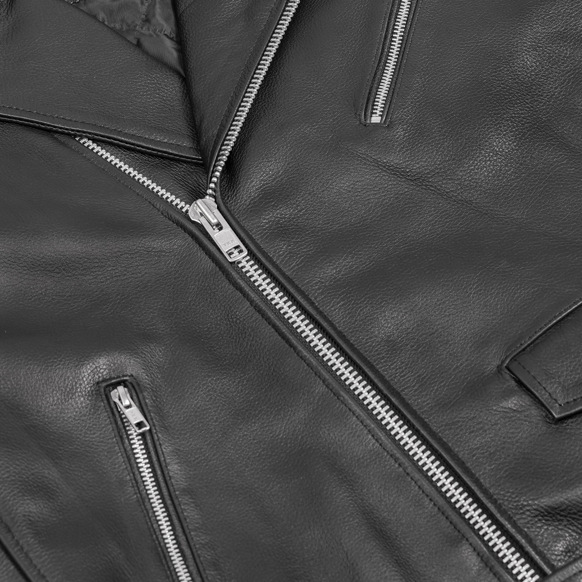 BSM1146 Men's Eagle Embossed Live To Ride - Ride To Live Classic Black Leather Mot - Image 7