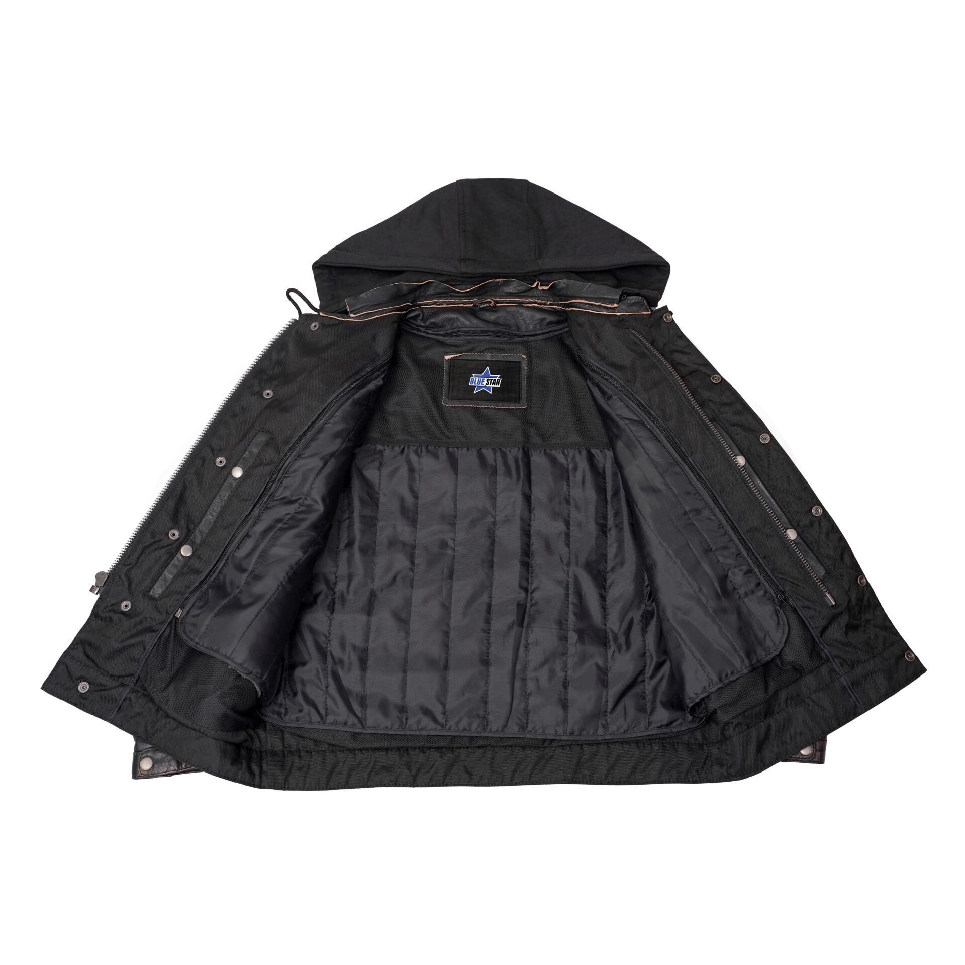 BSM1109 Men's Lightweight Drum Dyed Distressed Naked Lambskin Jacket - Image 5