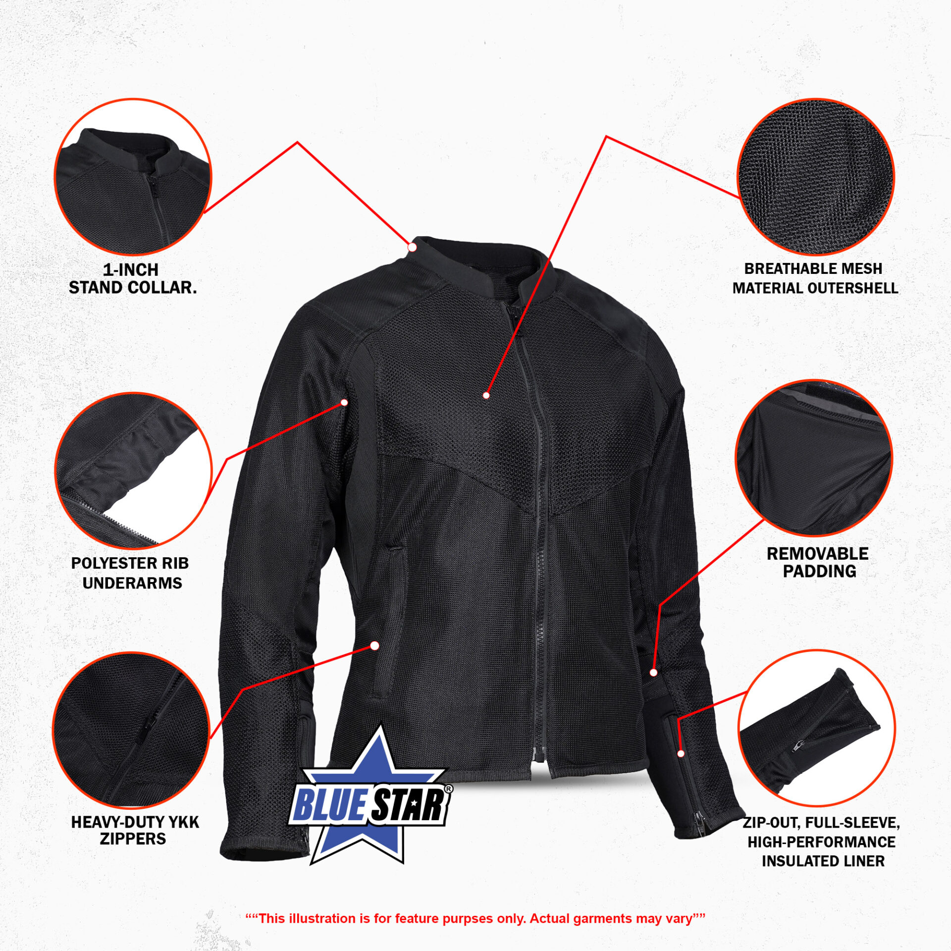 BSM2103 Women's Sporty Mesh Jacket - Image 2