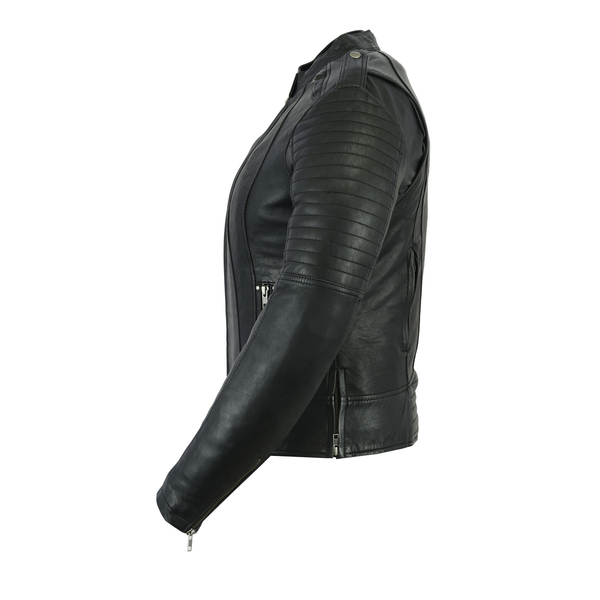 BSM2110 Women's Updated Biker Style Jacket - Image 3