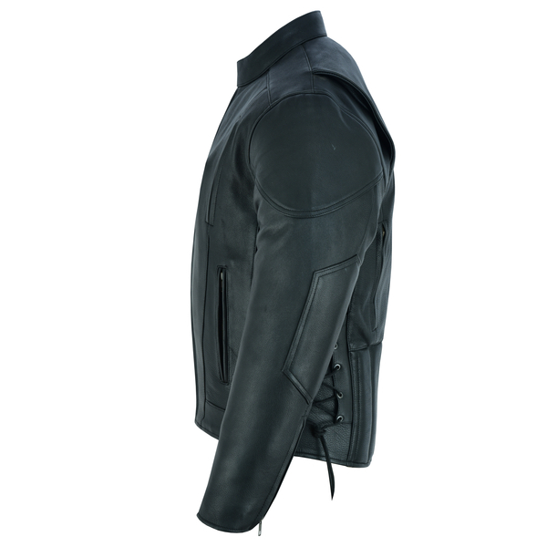 BSM1113 Men's Vented M/C Jacket Side Laces - Image 2