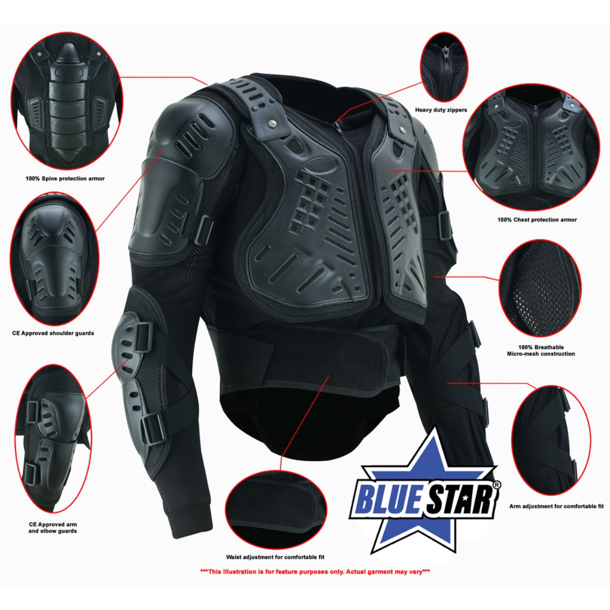 Full Protection Body Armor – Black - Image 2