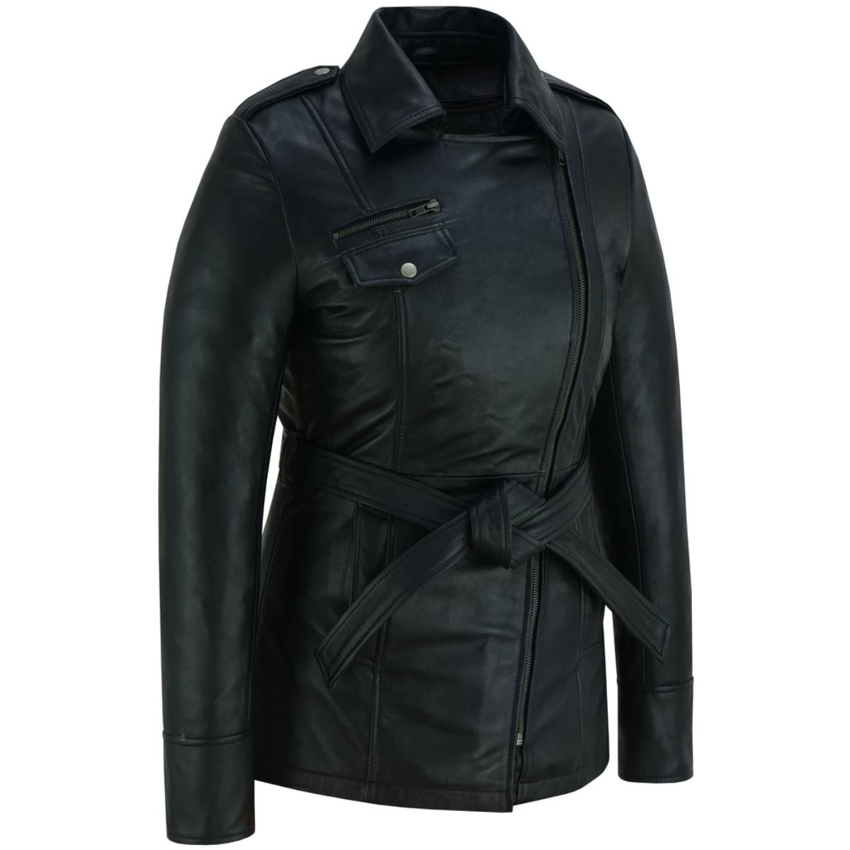 BSM1161 Elan Women’s Leather Jacket Black