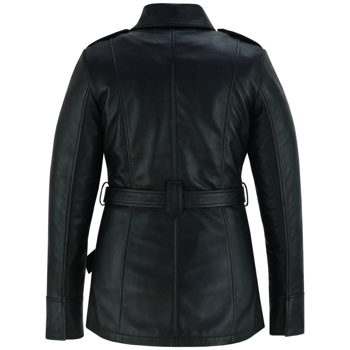 BSM1161 Elan Women’s Leather Jacket Black - Image 9