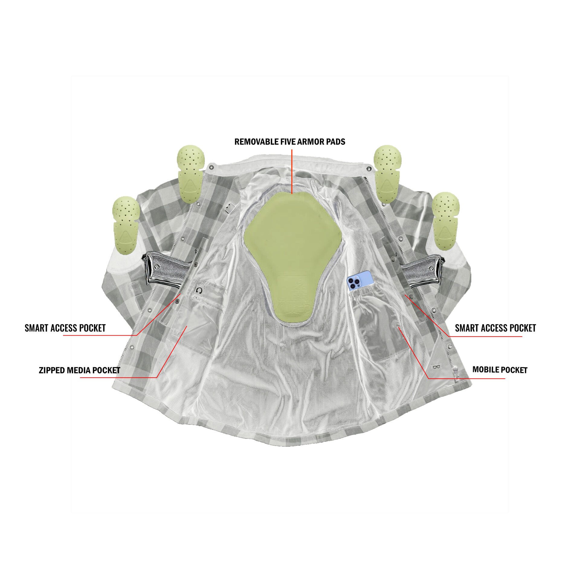 BSM4622 Grindstone Grey Men’s Flannel Shirt - Image 3