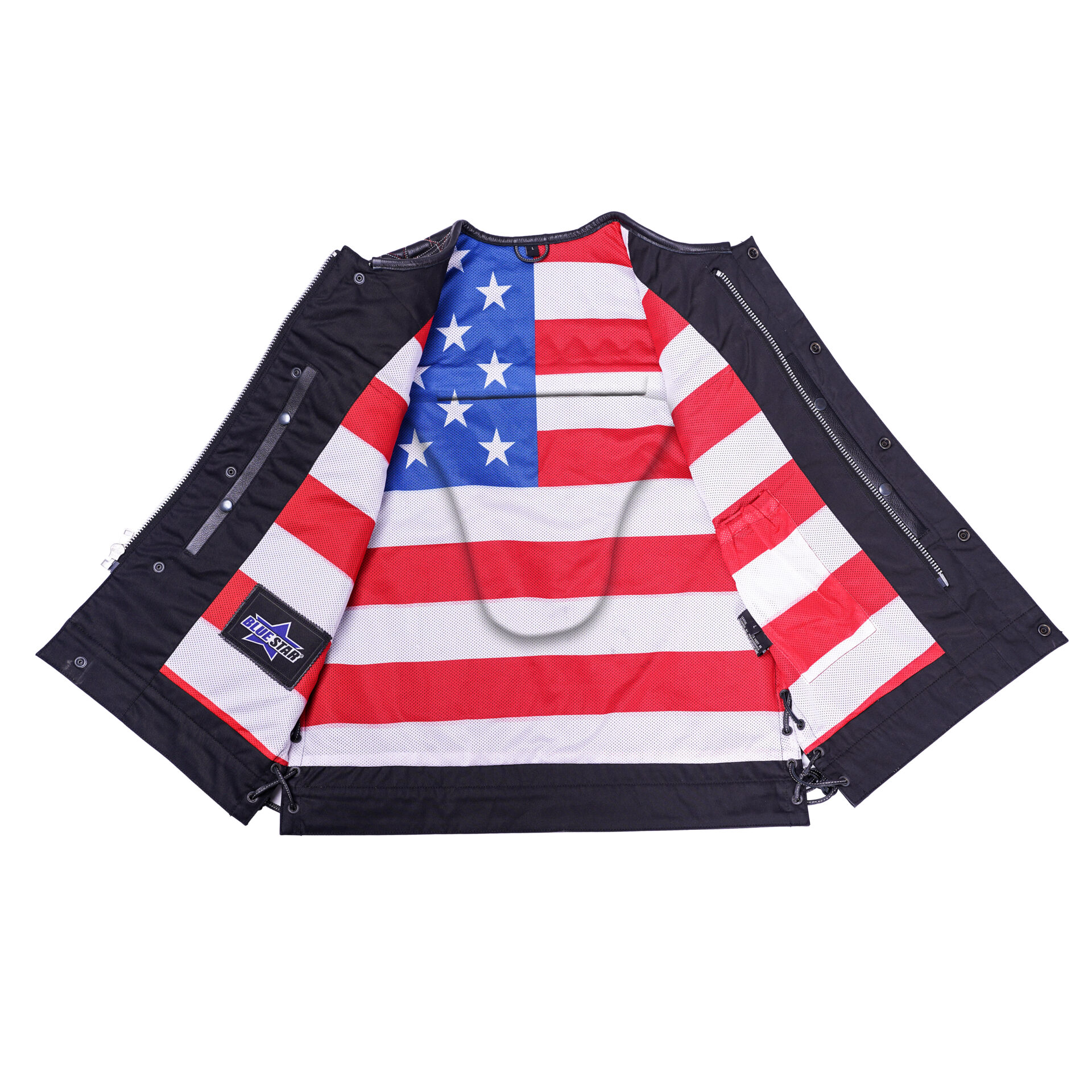 BSM4632 Throtlex Men’s Leather Vest - Image 5