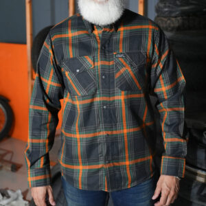 BSM4636 Sprucer Men’s Blue and Green Flannel Shirt