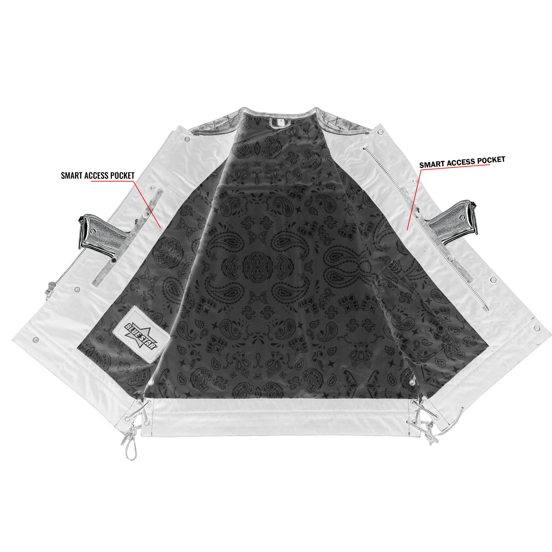 BSM4643 Ironhide Men’s Leather Vest - Image 4