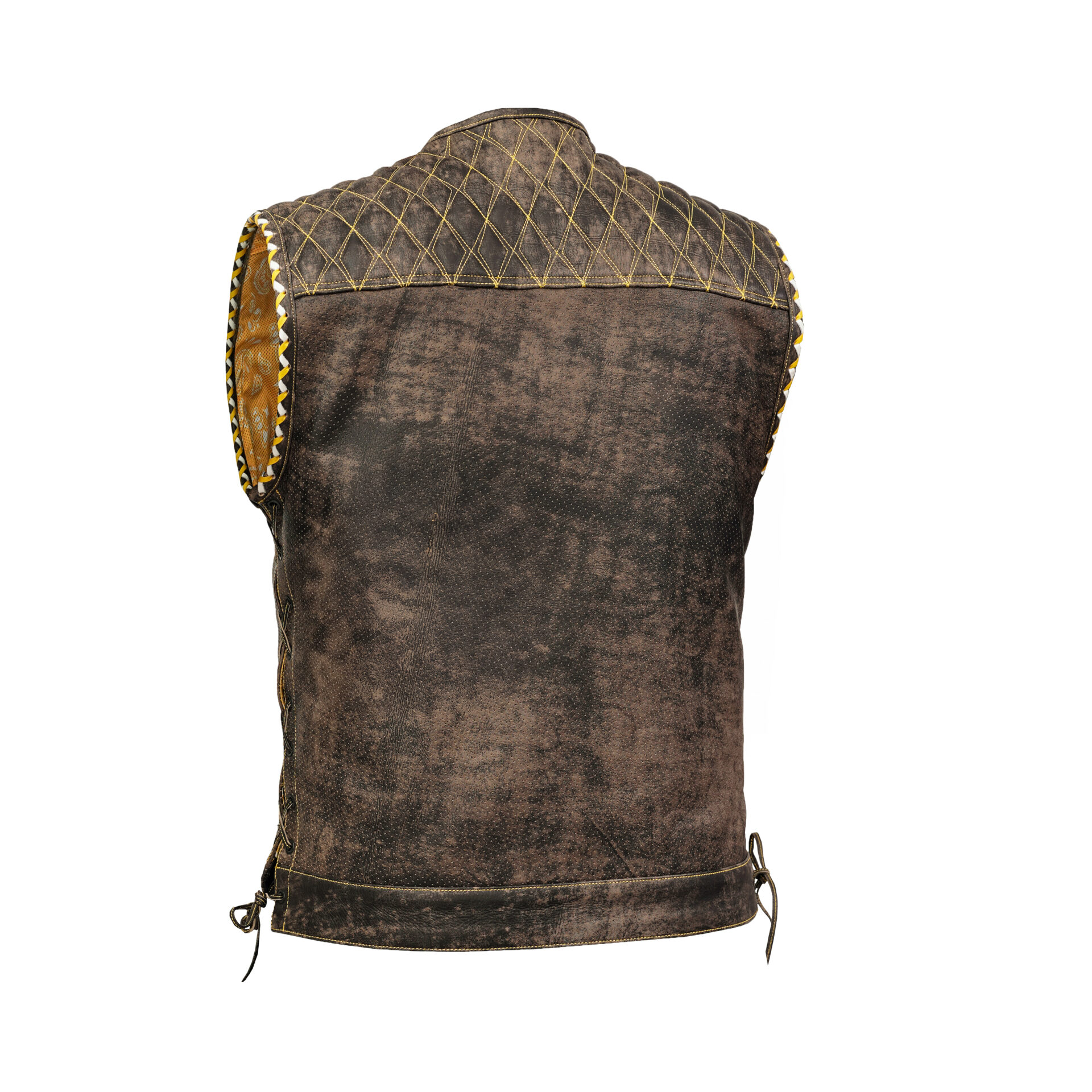 BSM4643 Ironhide Men’s Leather Vest - Image 3