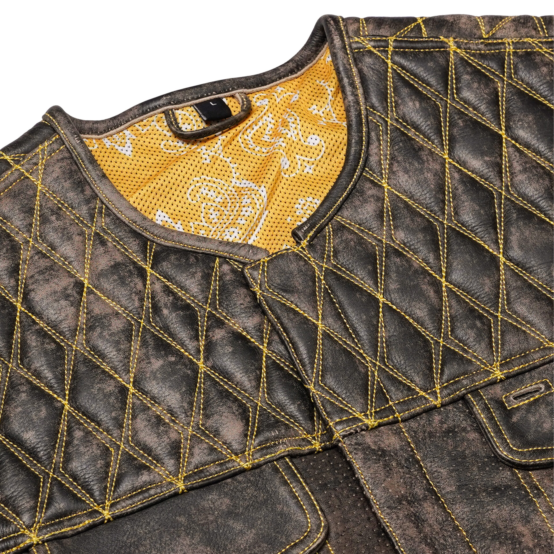 BSM4643 Ironhide Men’s Leather Vest - Image 7