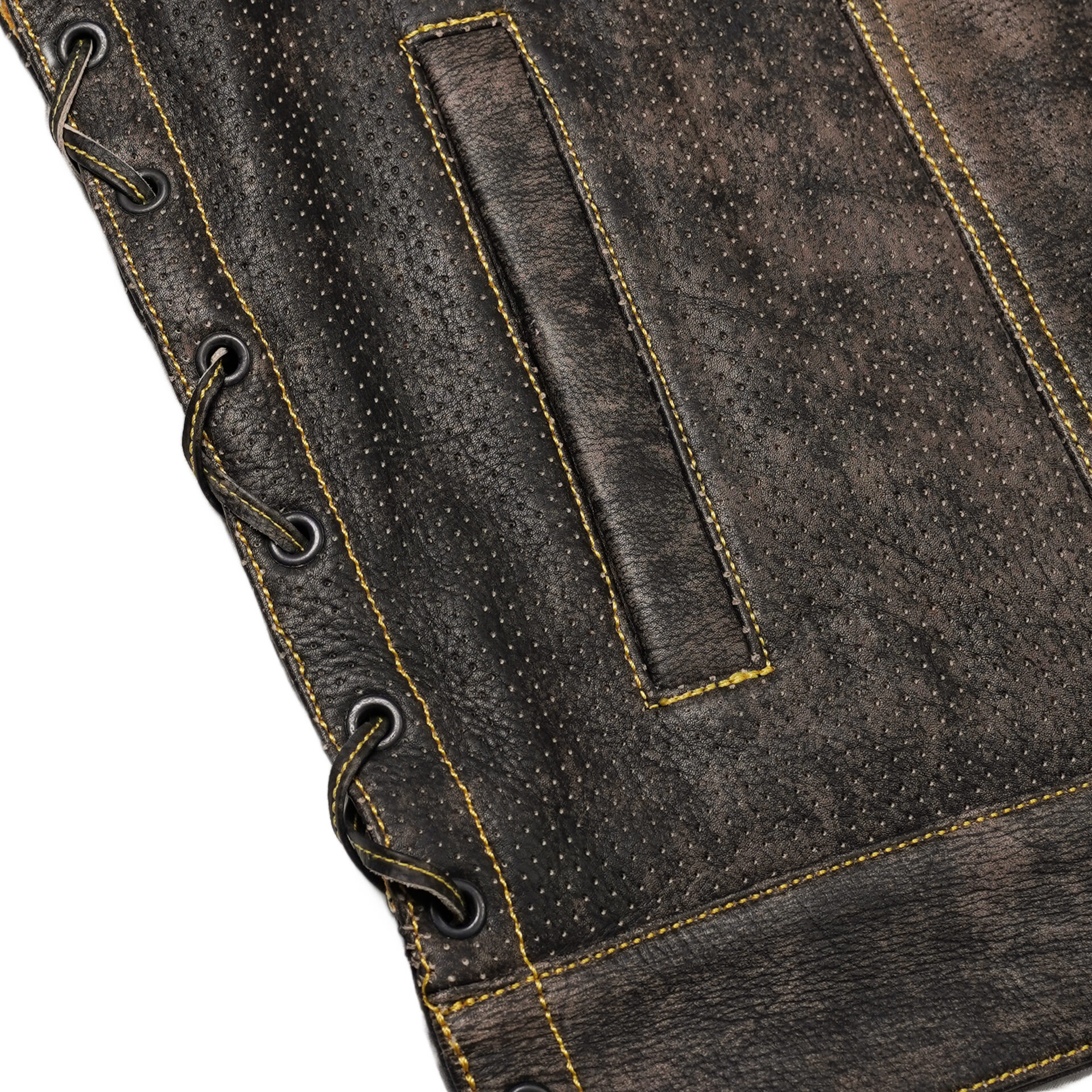 BSM4643 Ironhide Men’s Leather Vest - Image 11