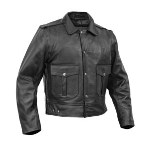 BSM4647 Blackhawk Men’s Leather Motorcycle Jacket