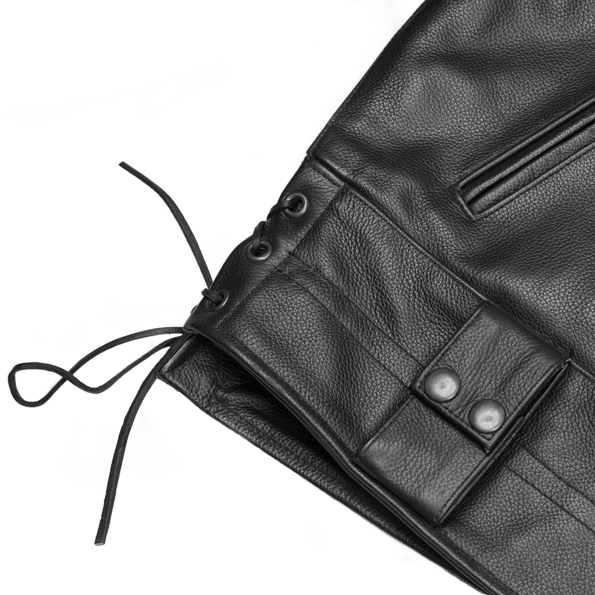 BSM4648 Iron Warrior Men’s Leather Motorcycle Jacket - Image 11