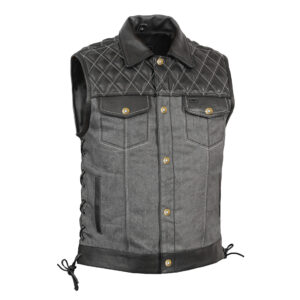 BSM4652 Dark Venture Men’s Leather Vest