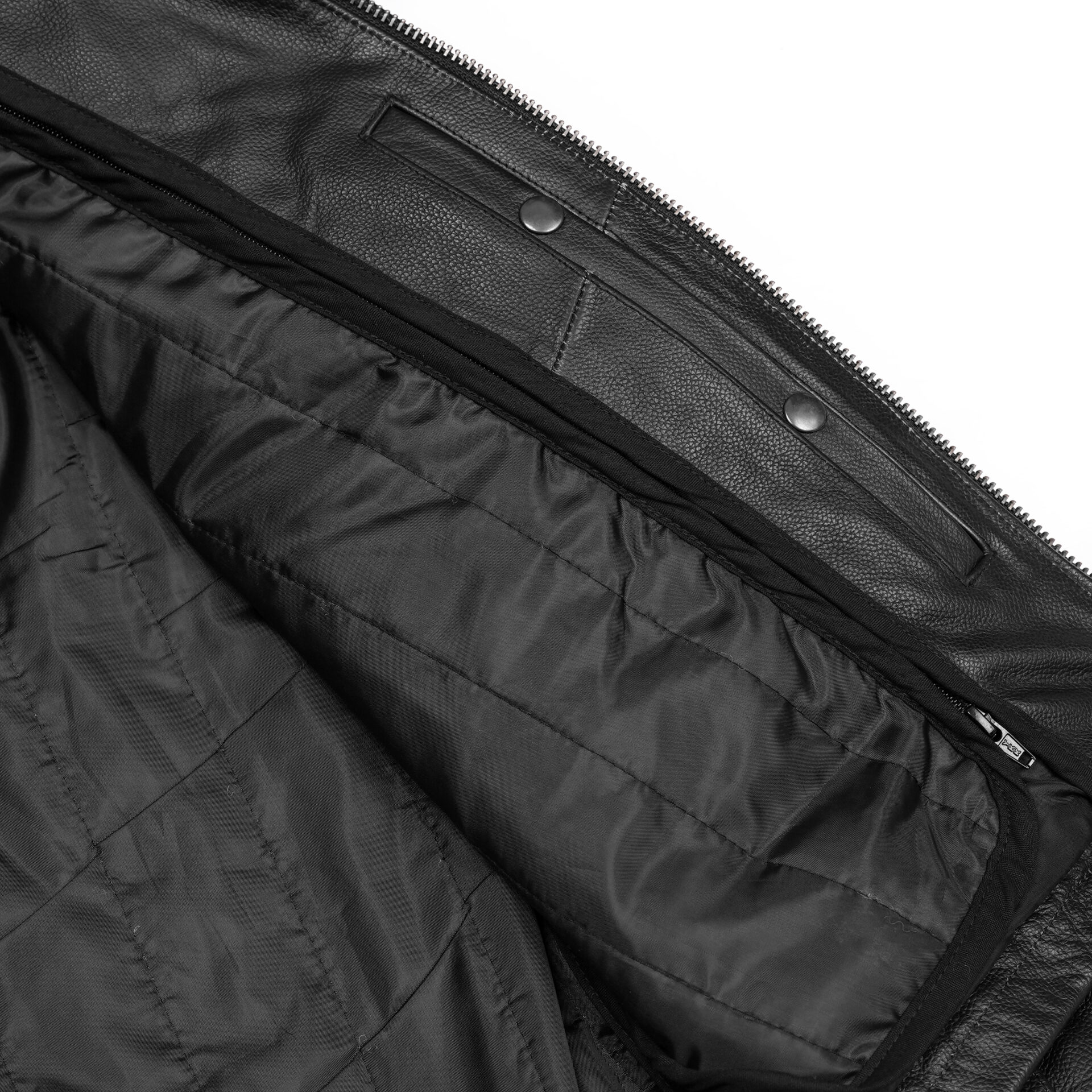 BSM4649 Black Raider Men’s Leather Motorcycle Jacket - Image 6