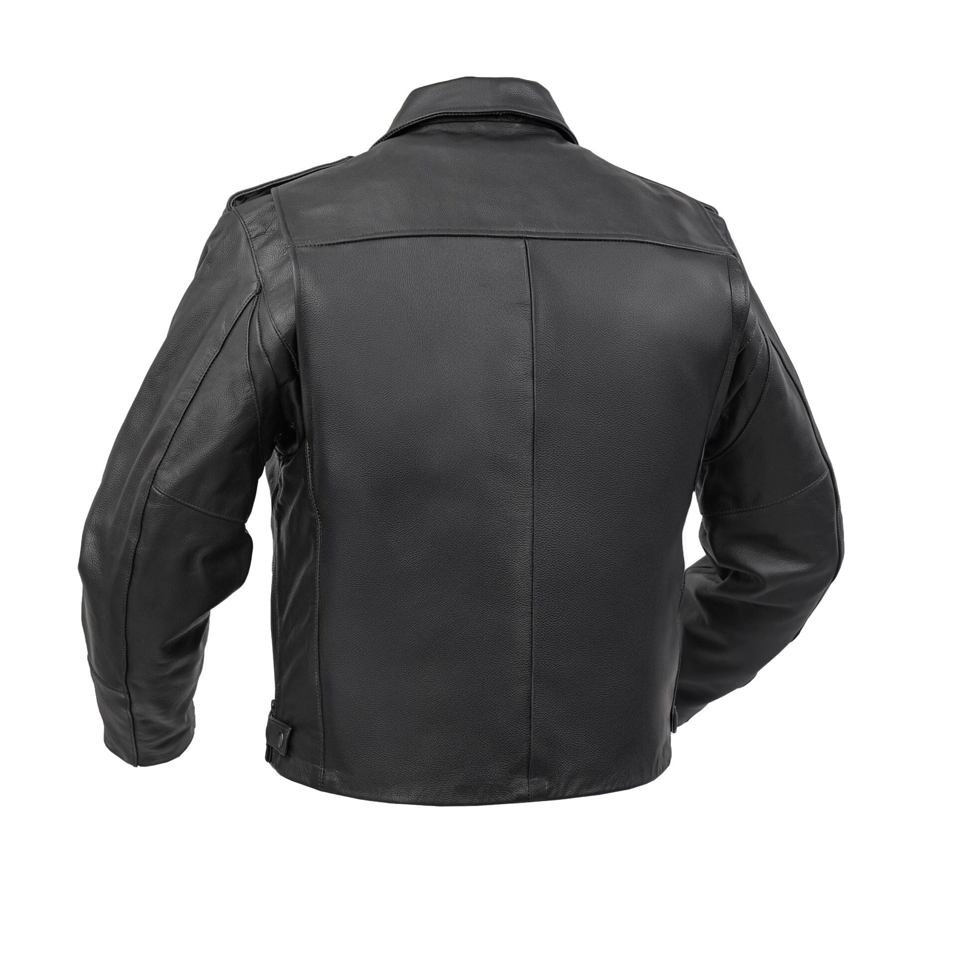 BSM4649 Black Raider Men’s Leather Motorcycle Jacket - Image 3
