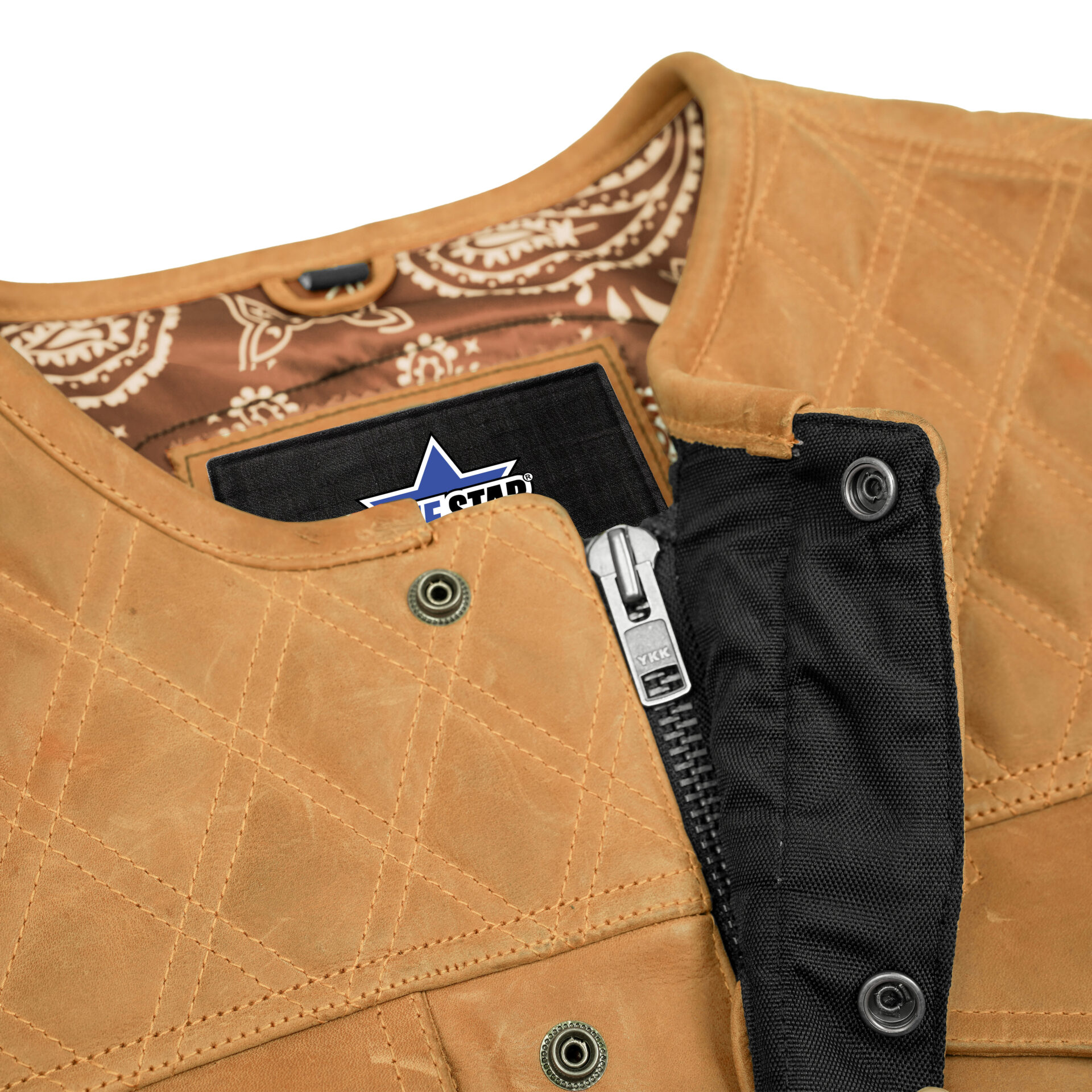 BSM4651 Rustic Rebel Men’s Brown Leather Vest - Image 8