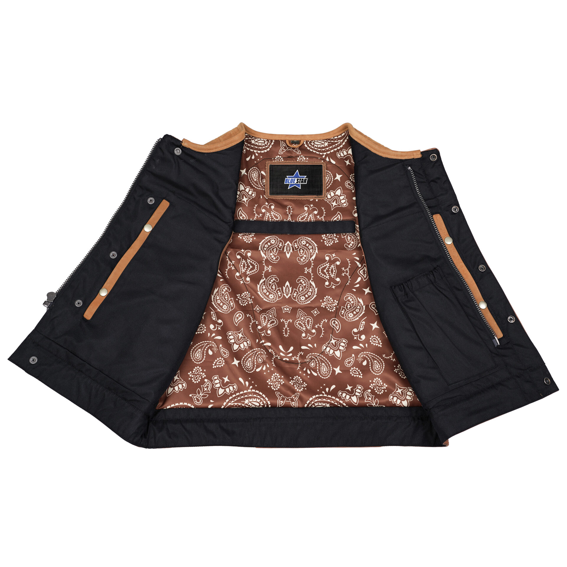 BSM4651 Rustic Rebel Men’s Brown Leather Vest - Image 5