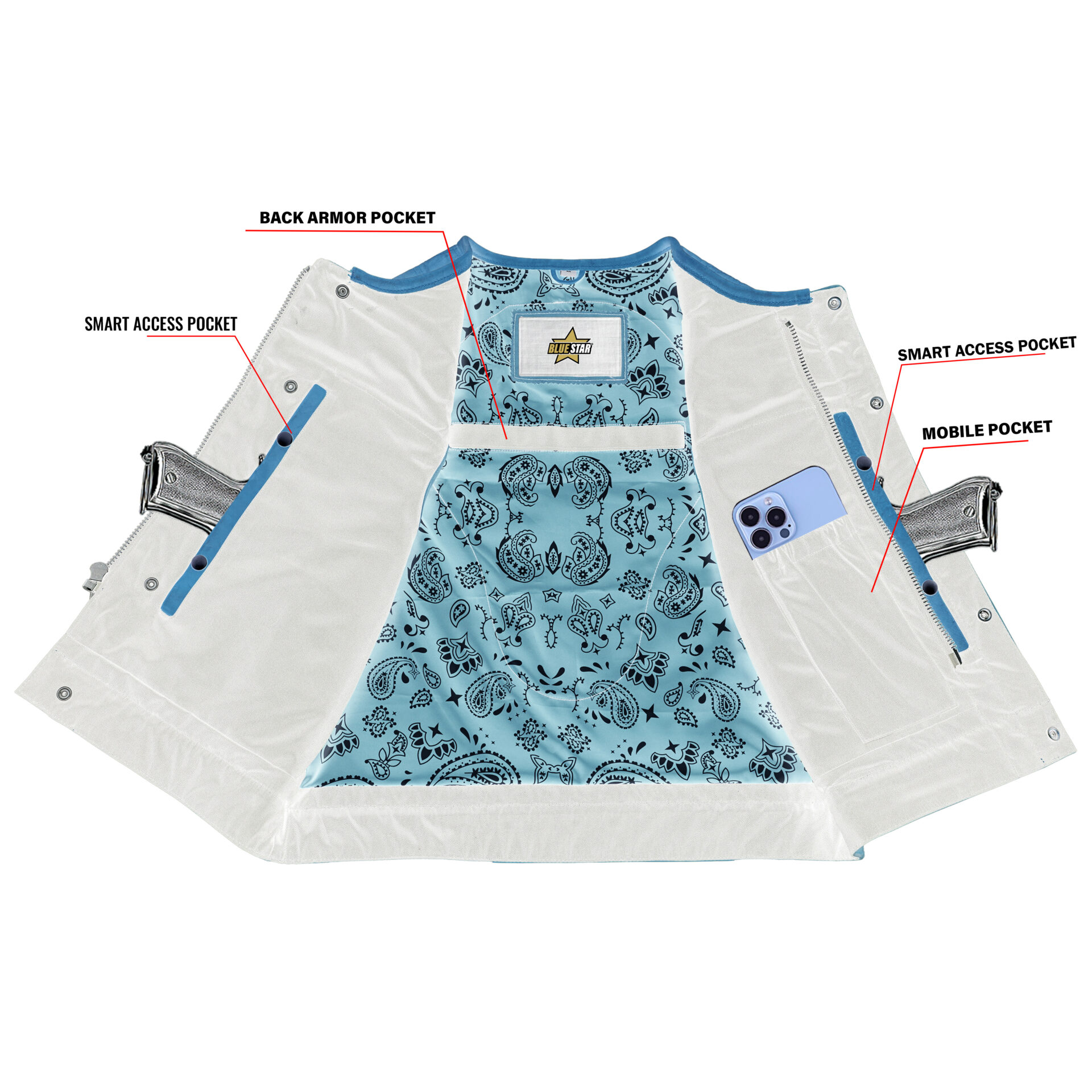 BSM4651 Rustic Rebel Men’s Brown Leather Vest - Image 4