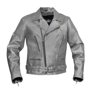 BSM4666 Iron Phantom Men’s Faux Leather Motorcycle Jacket